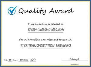Certified Bike Movers